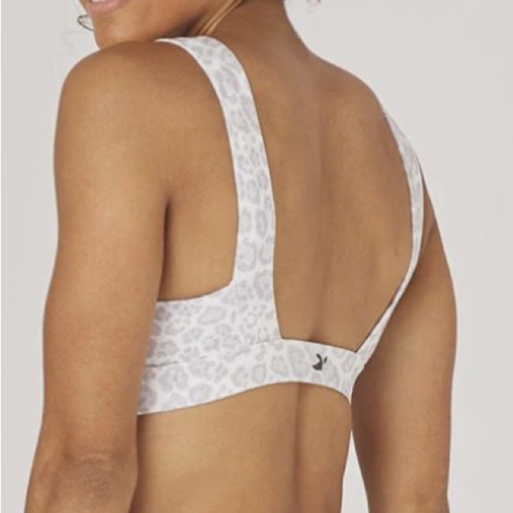 Glyder Leopard Print Bralette - White and Gray - Picture 6 of 6